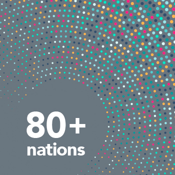 Routing 80+ nations graphic