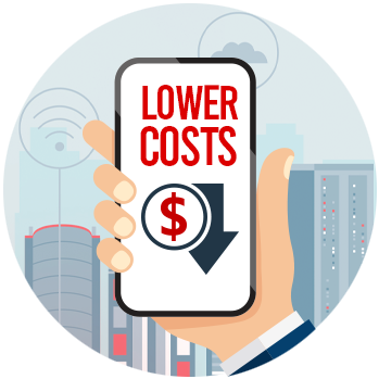 lower costs