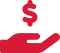 hands with money sign